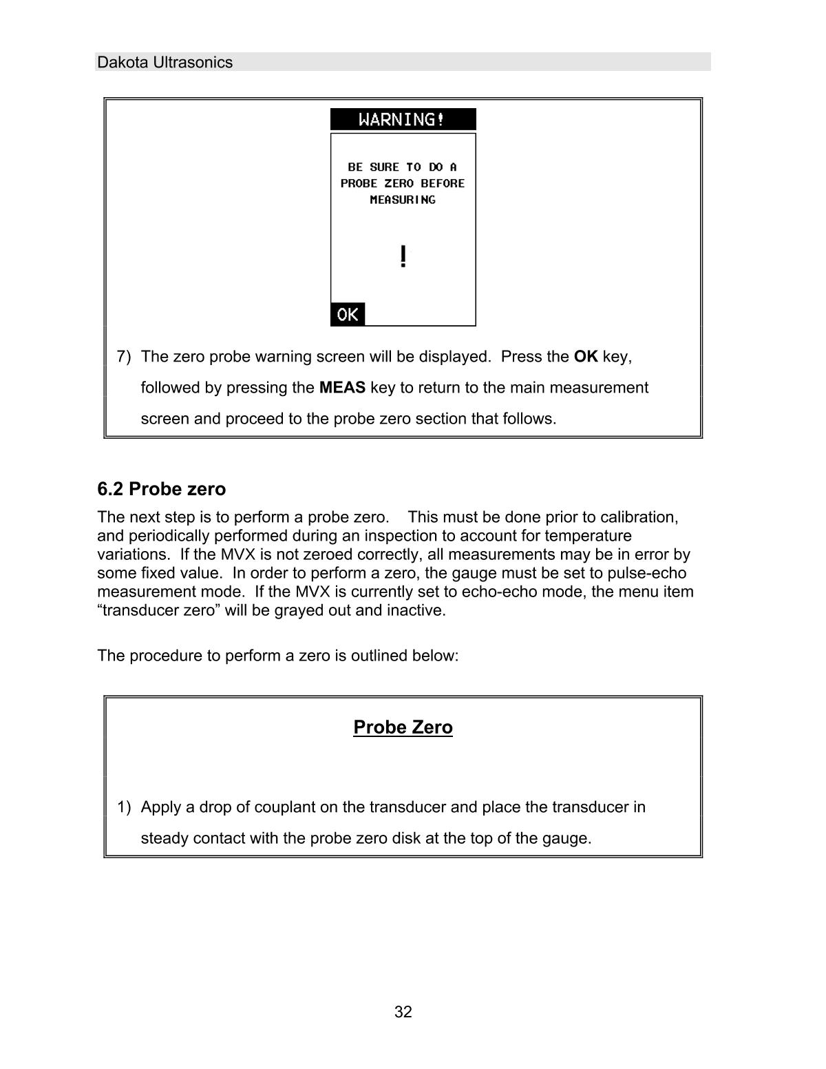 DAKOTA MVX Ultrasonic Thickness GaugeManual page 38