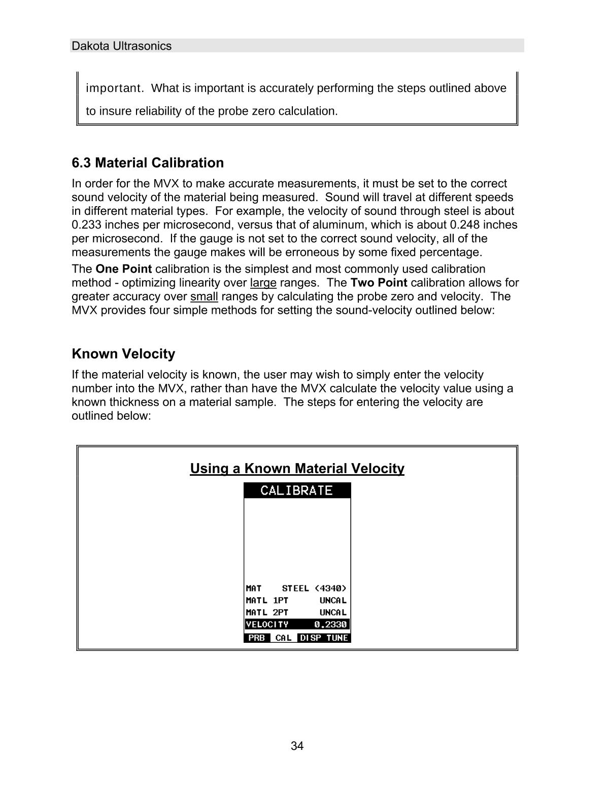 DAKOTA MVX Ultrasonic Thickness GaugeManual page 40