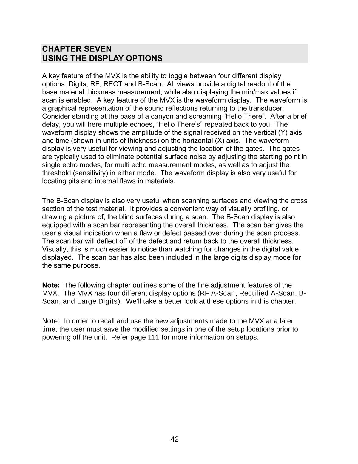 DAKOTA MVX Ultrasonic Thickness GaugeManual page 48
