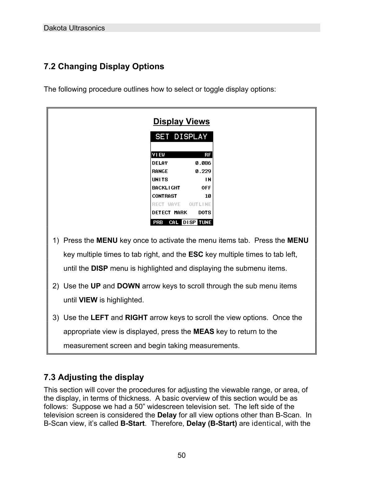 DAKOTA MVX Ultrasonic Thickness GaugeManual page 56