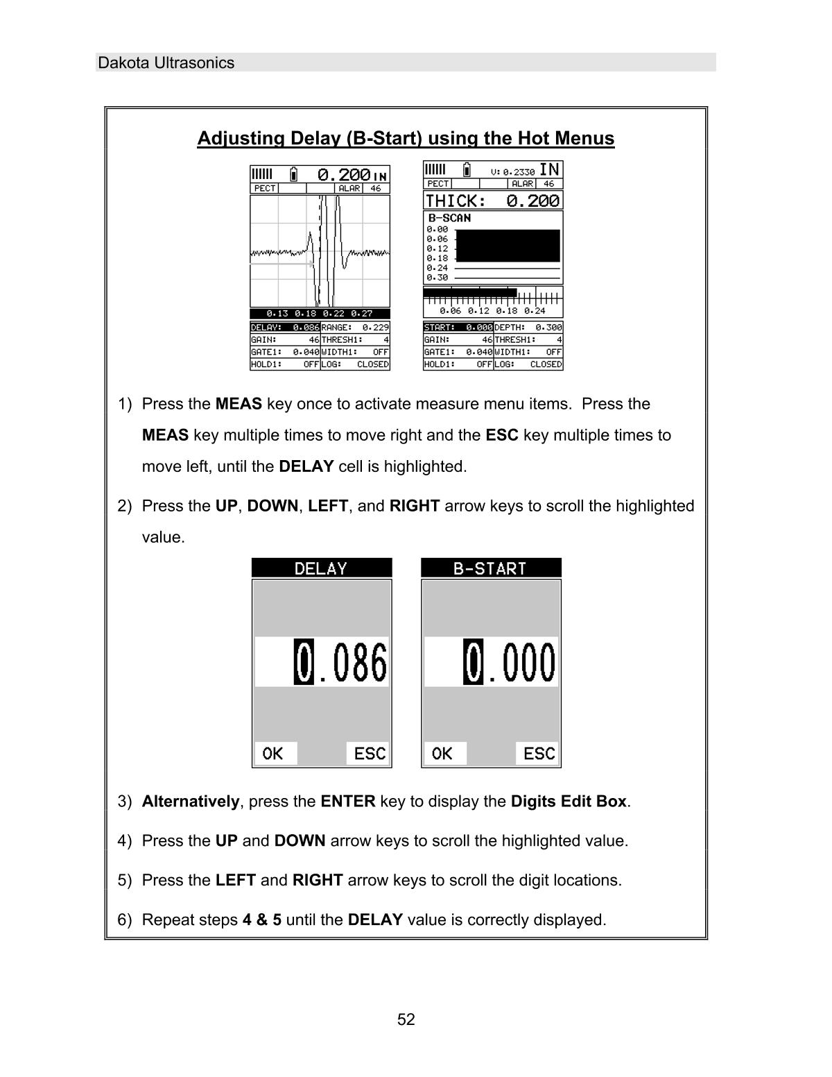 DAKOTA MVX Ultrasonic Thickness GaugeManual page 58