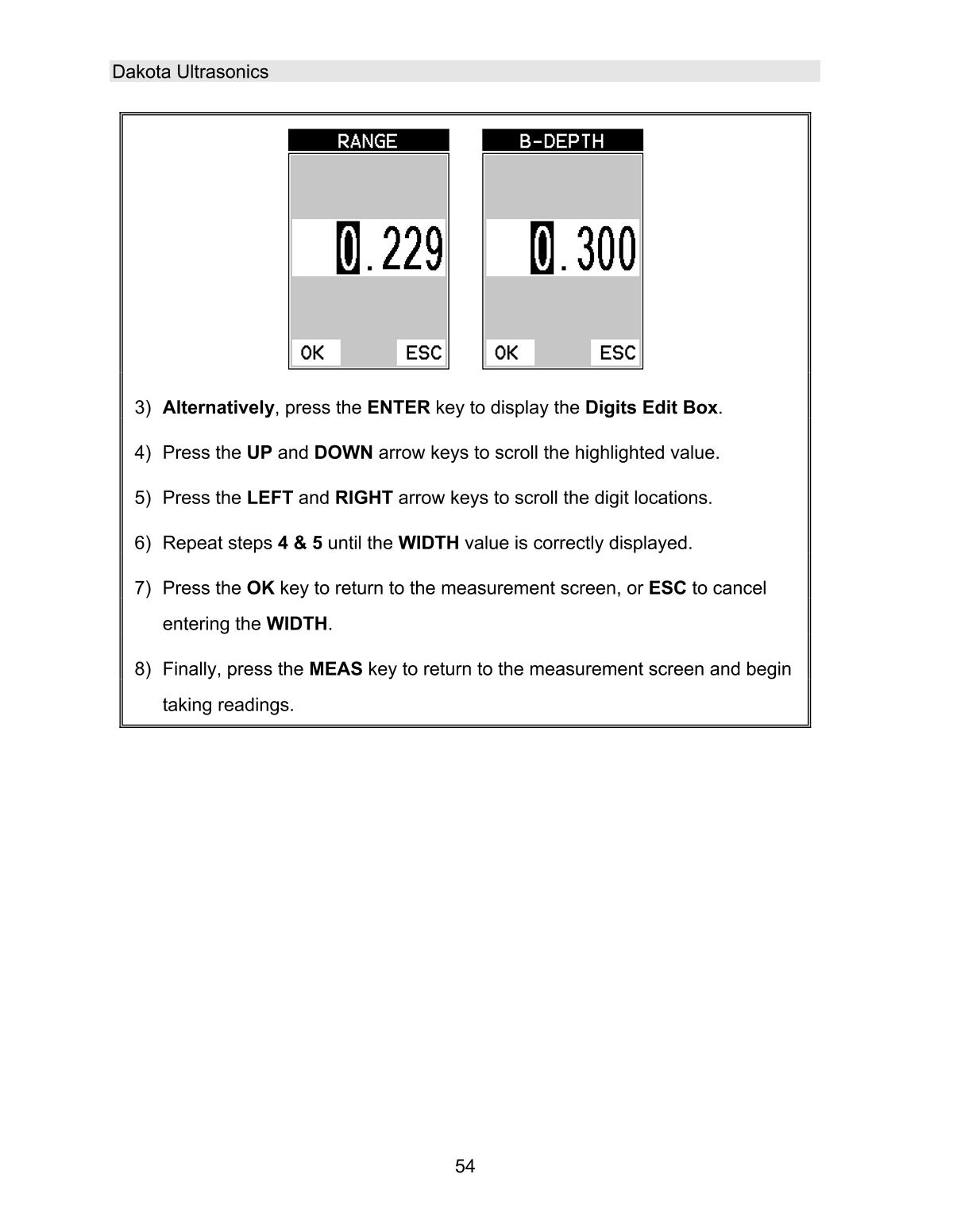 DAKOTA MVX Ultrasonic Thickness GaugeManual page 60