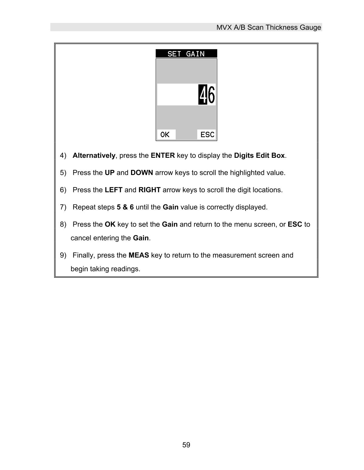 DAKOTA MVX Ultrasonic Thickness GaugeManual page 65
