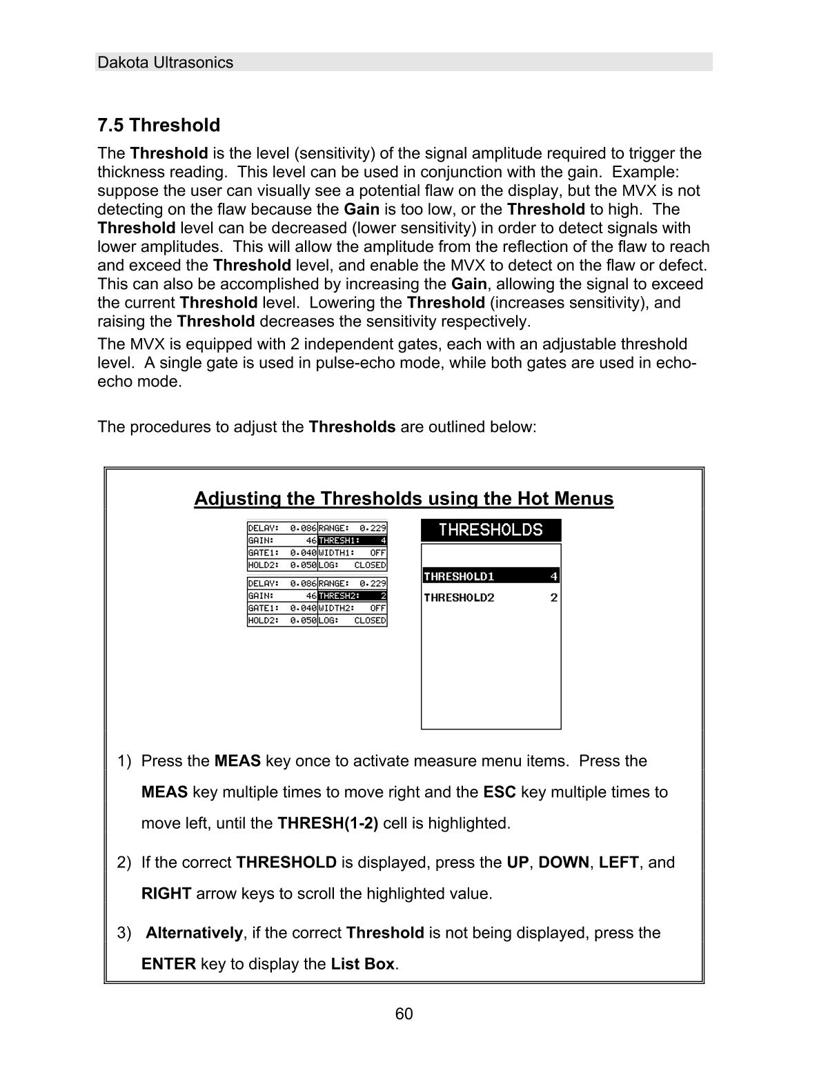 DAKOTA MVX Ultrasonic Thickness GaugeManual page 66