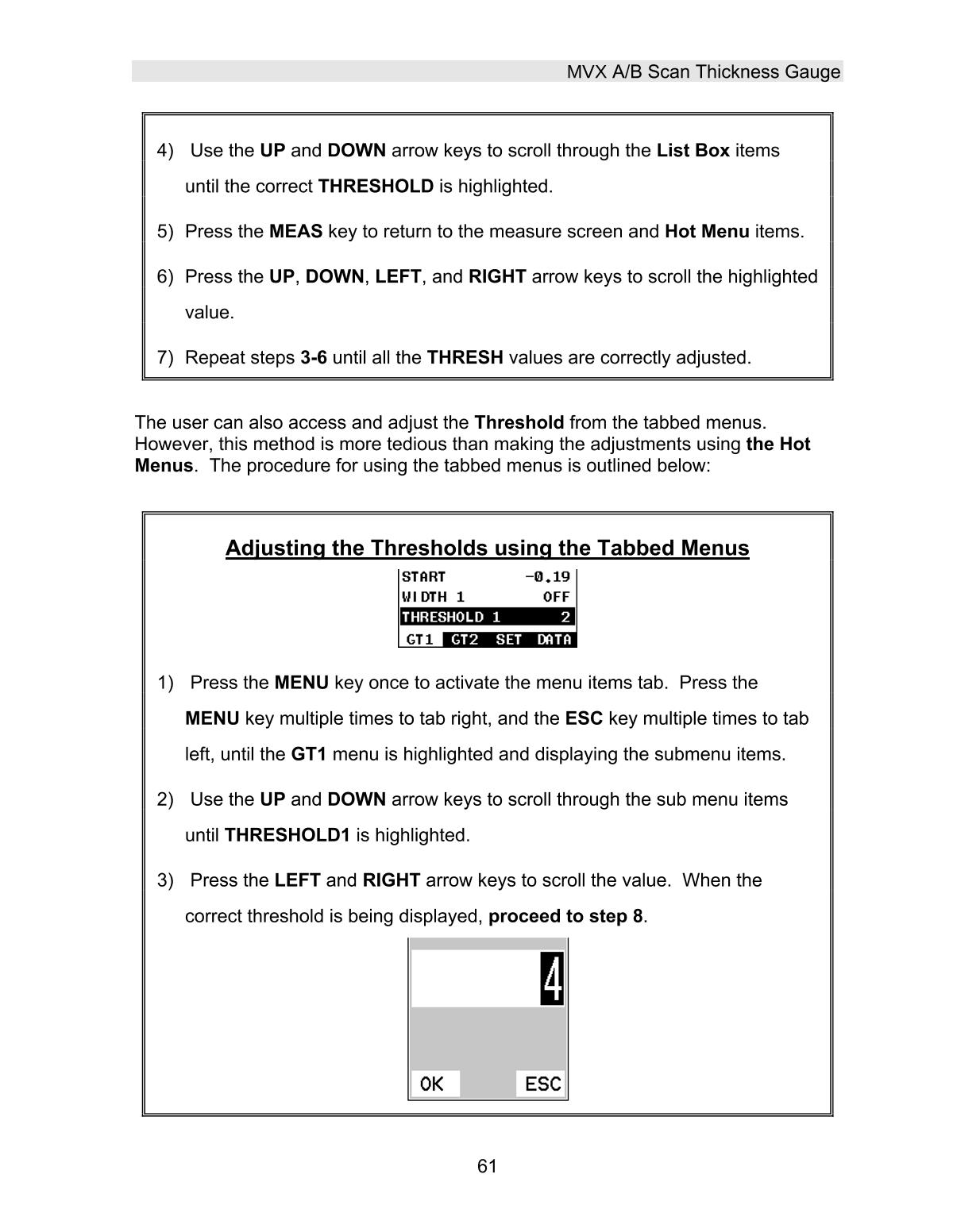 DAKOTA MVX Ultrasonic Thickness GaugeManual page 67