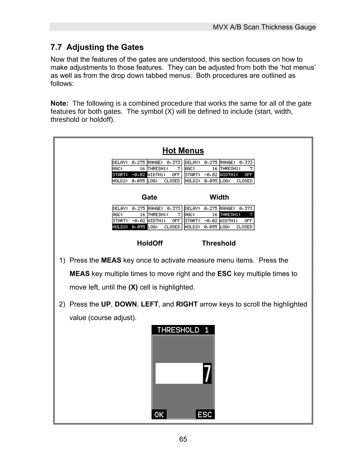 DAKOTA MVX Ultrasonic Thickness GaugeManual page 71