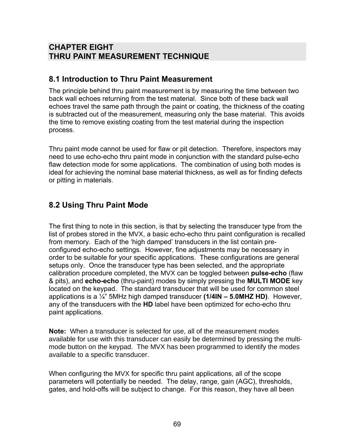 DAKOTA MVX Ultrasonic Thickness GaugeManual page 75