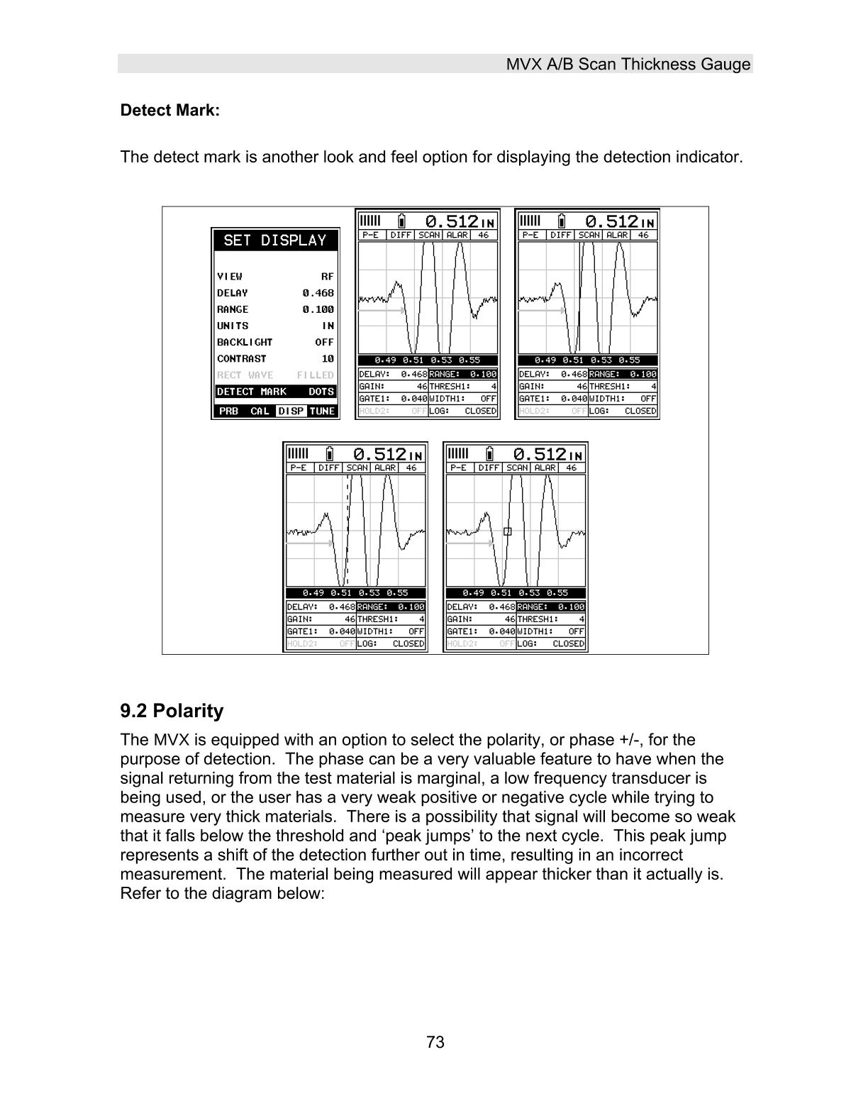 DAKOTA MVX Ultrasonic Thickness GaugeManual page 79
