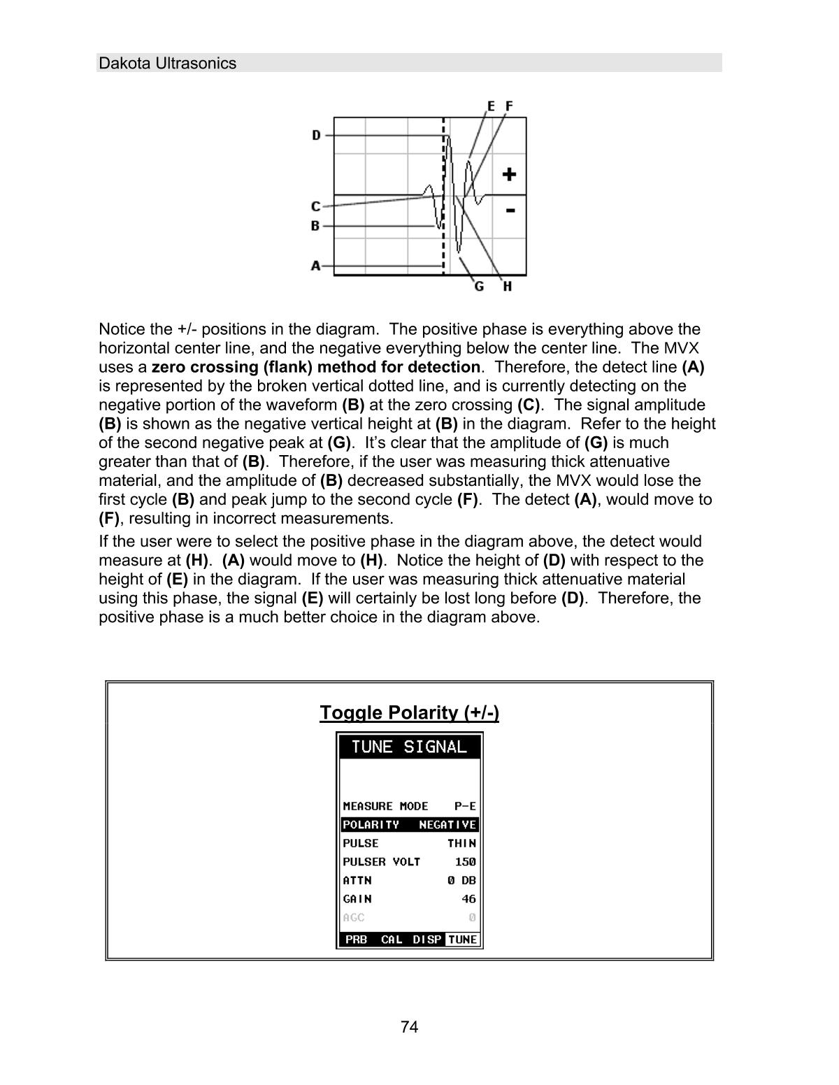 DAKOTA MVX Ultrasonic Thickness GaugeManual page 80