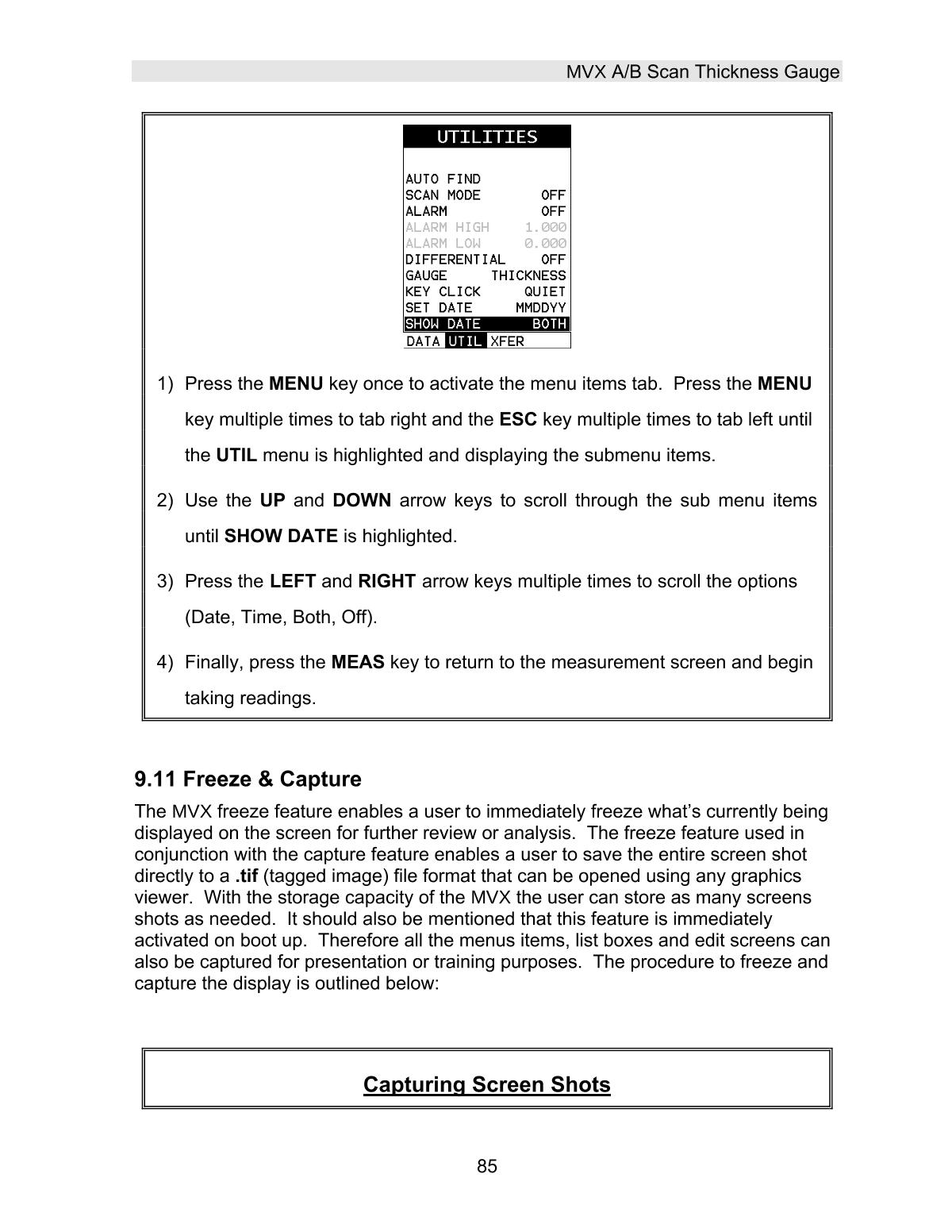 DAKOTA MVX Ultrasonic Thickness GaugeManual page 91