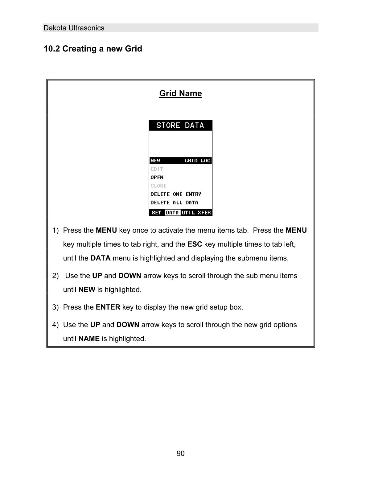 DAKOTA MVX Ultrasonic Thickness GaugeManual page 96