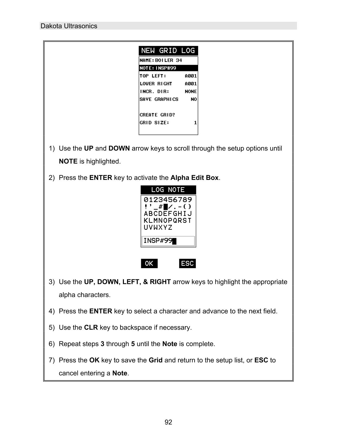 DAKOTA MVX Ultrasonic Thickness GaugeManual page 98