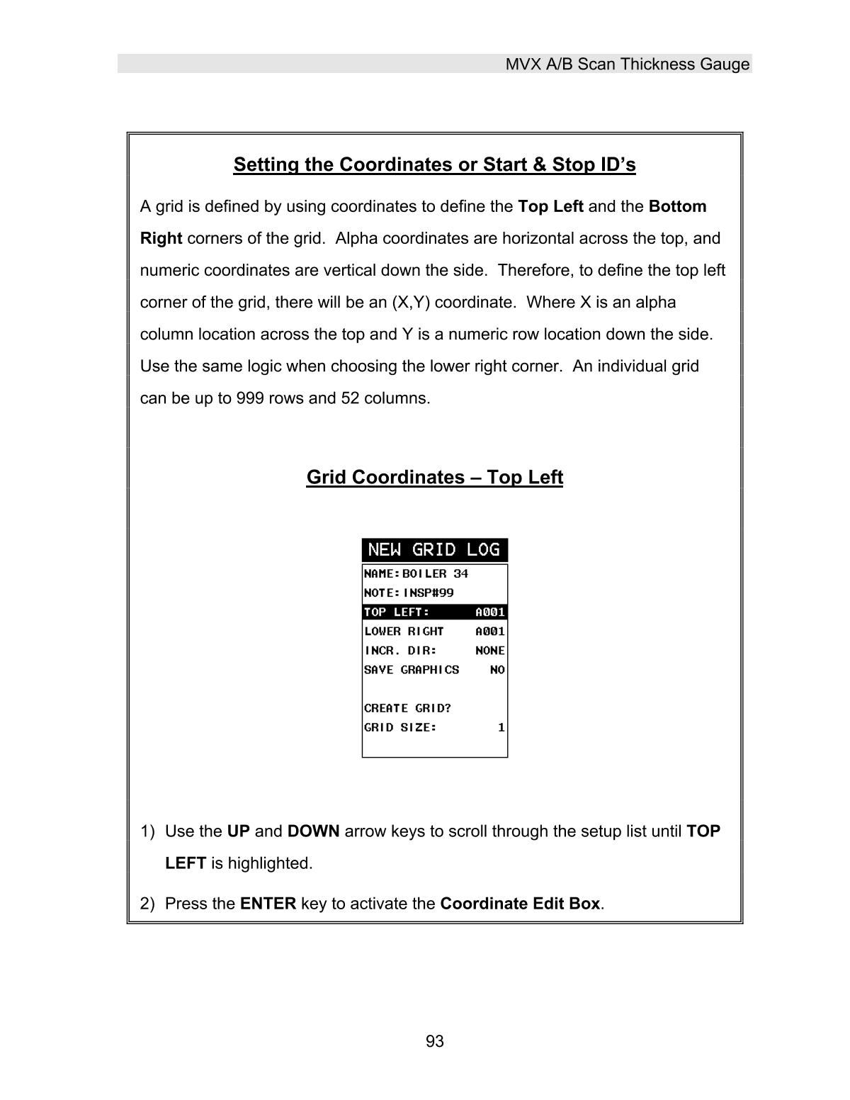 DAKOTA MVX Ultrasonic Thickness GaugeManual page 99