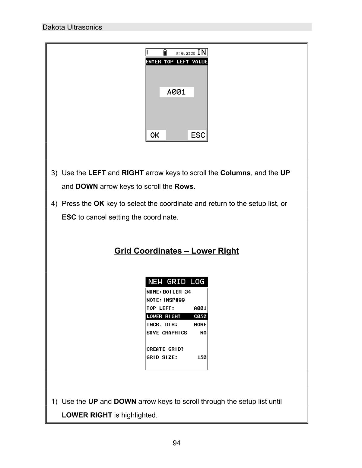 DAKOTA MVX Ultrasonic Thickness GaugeManual page 100