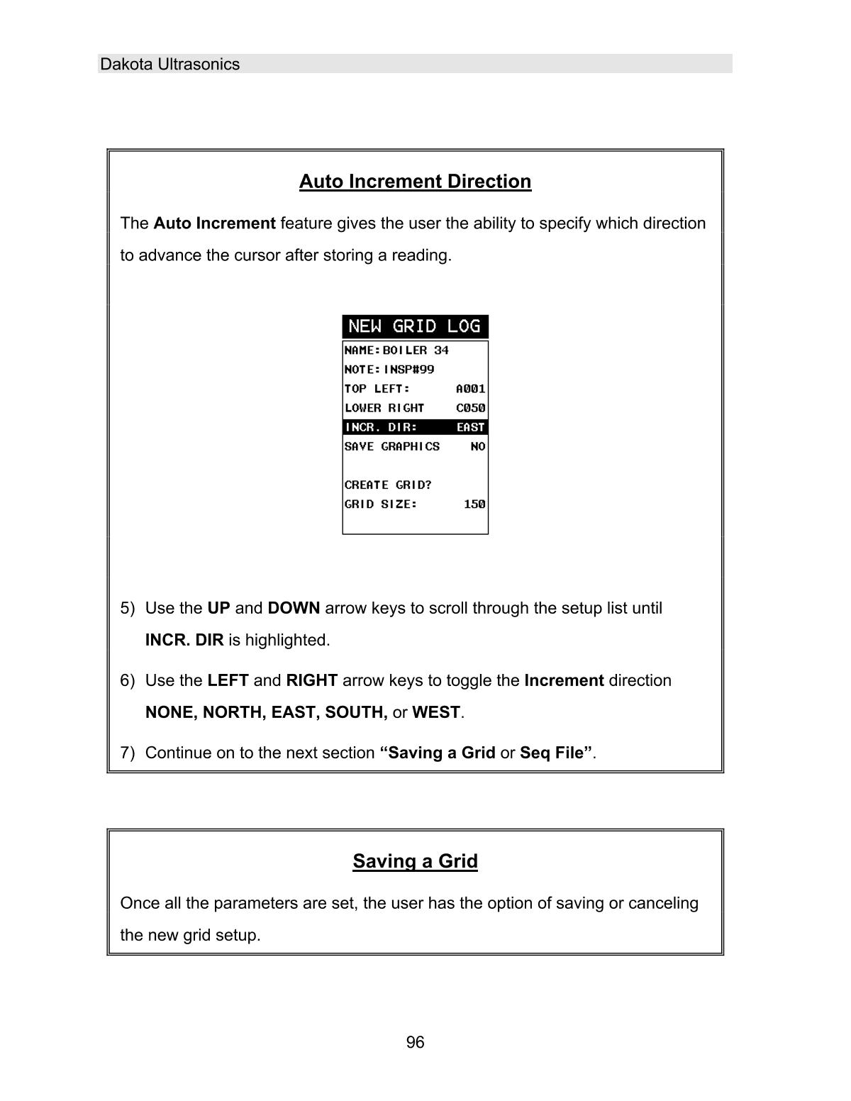 DAKOTA MVX Ultrasonic Thickness GaugeManual page 102