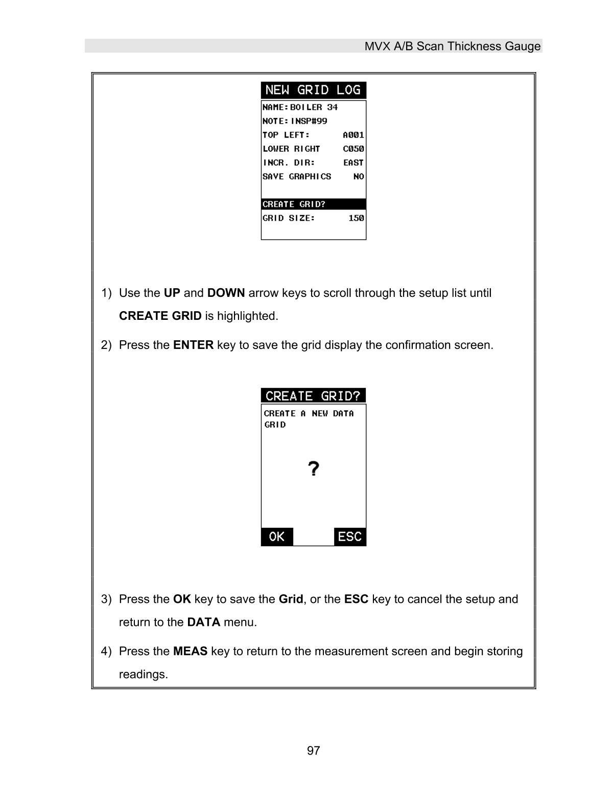 DAKOTA MVX Ultrasonic Thickness GaugeManual page 103