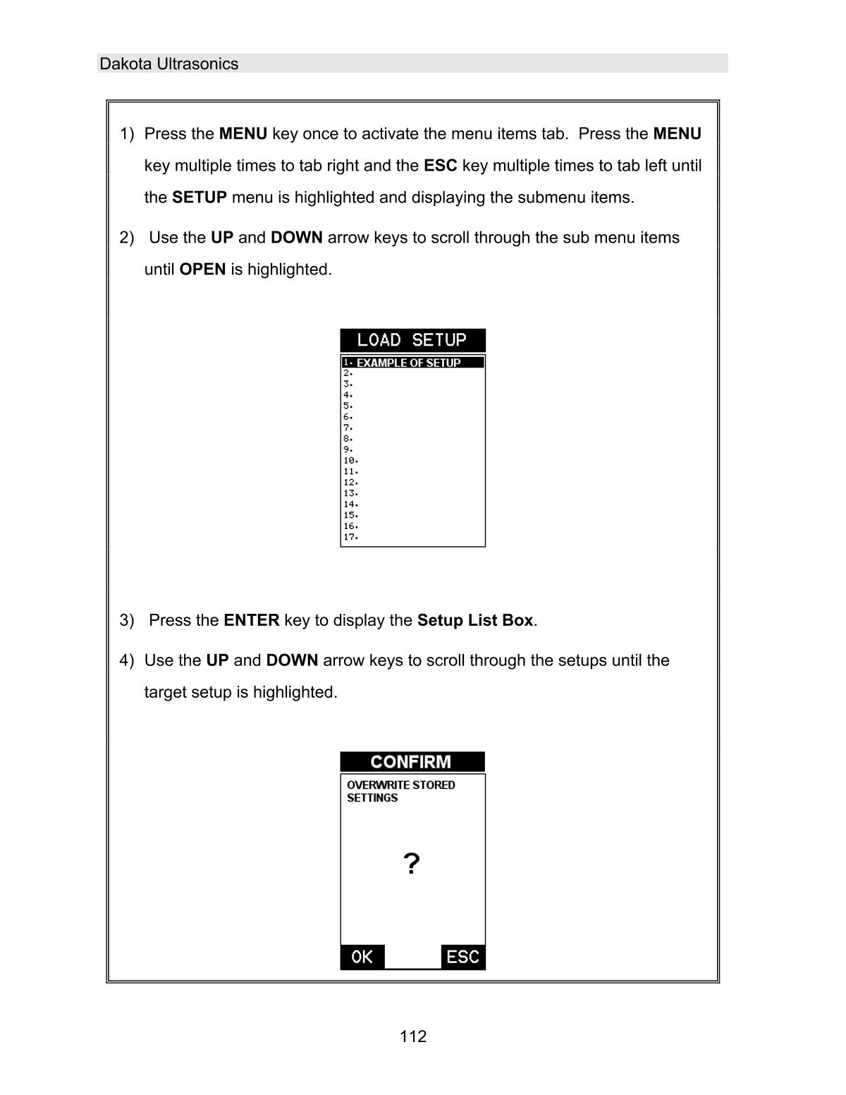 DAKOTA MVX Ultrasonic Thickness GaugeManual page 118