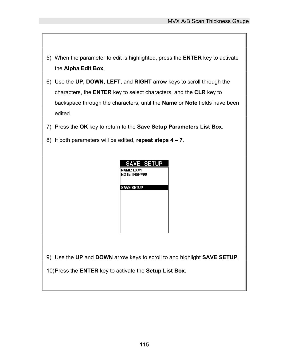 DAKOTA MVX Ultrasonic Thickness GaugeManual page 121