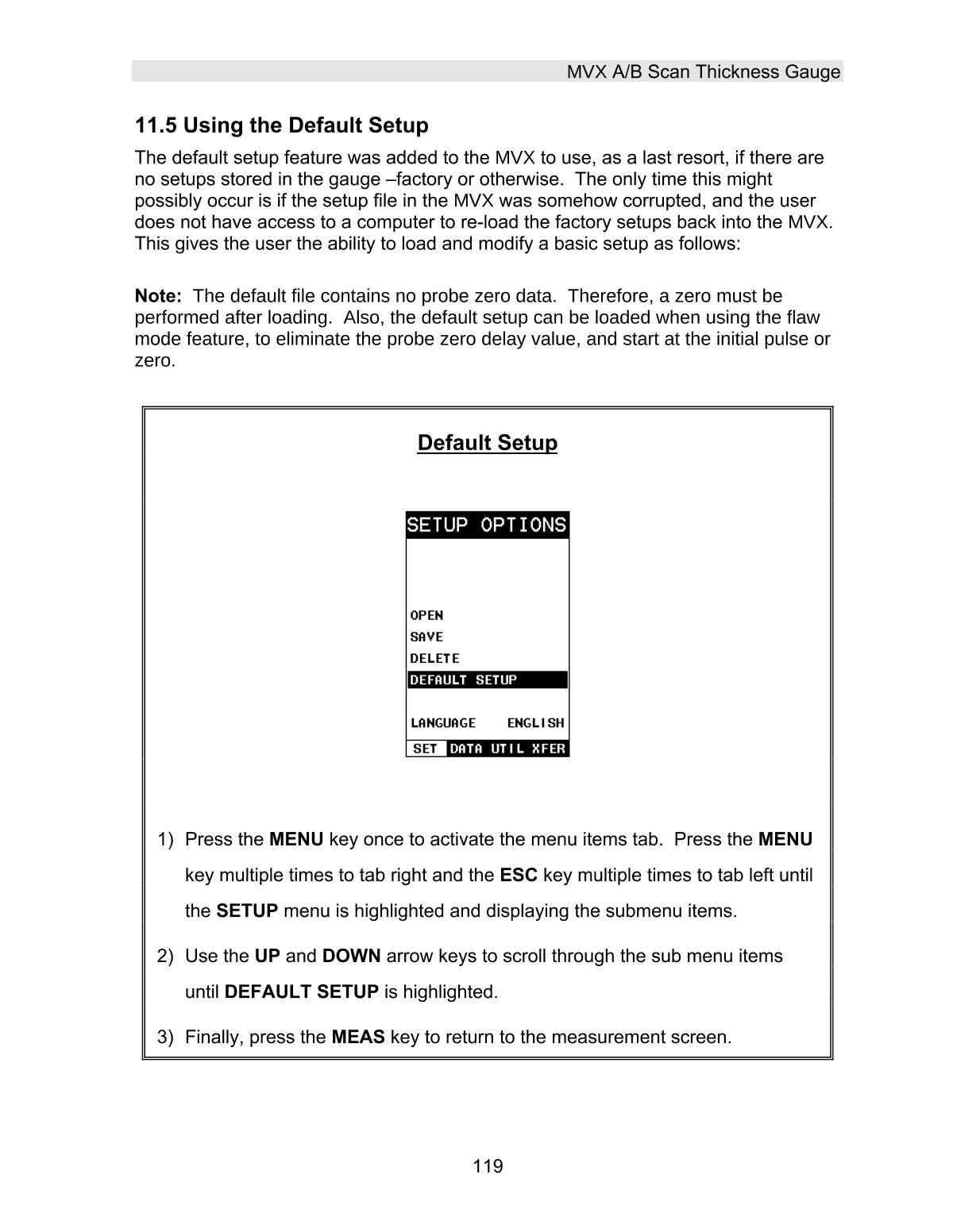 DAKOTA MVX Ultrasonic Thickness GaugeManual page 125