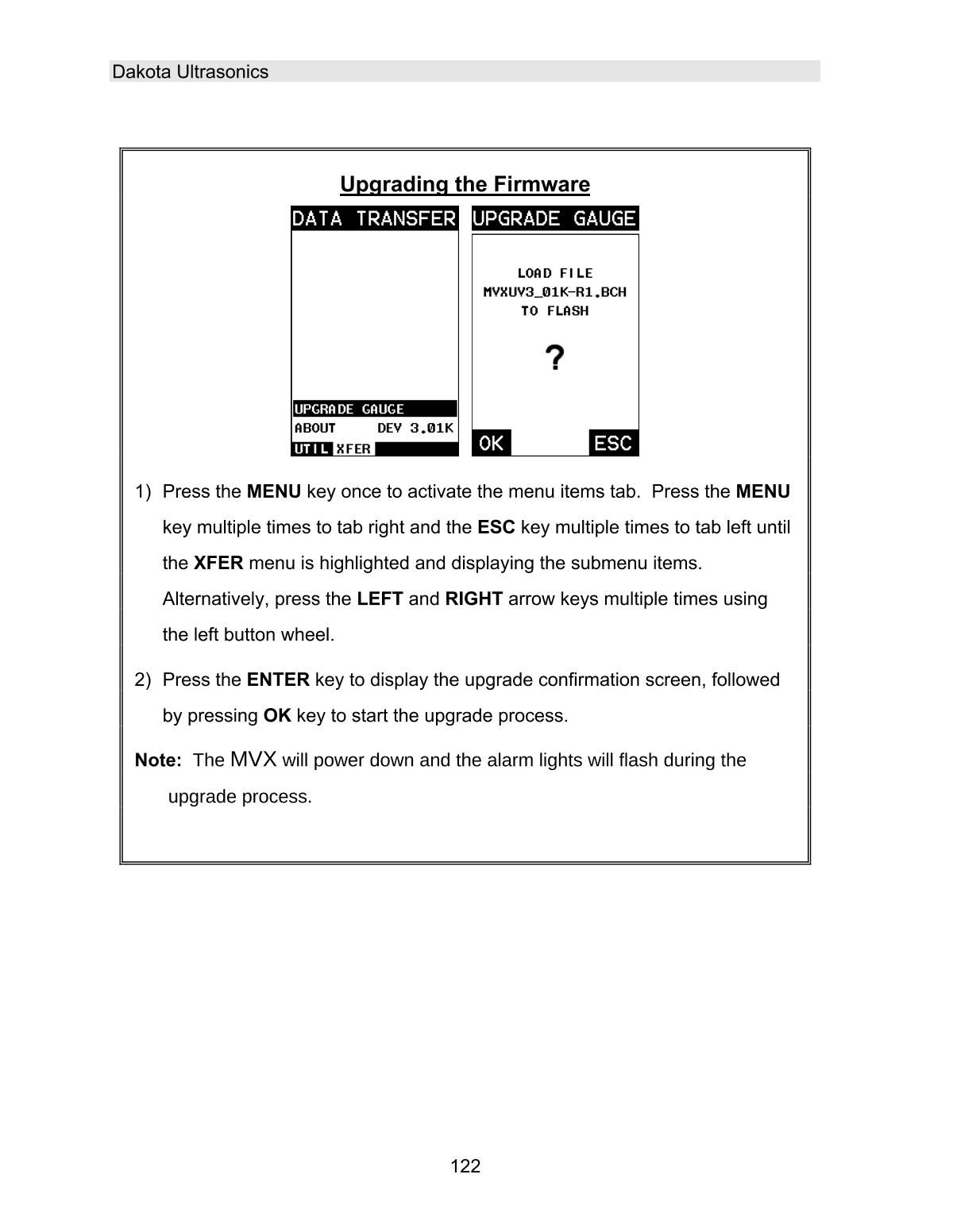 DAKOTA MVX Ultrasonic Thickness GaugeManual page 128