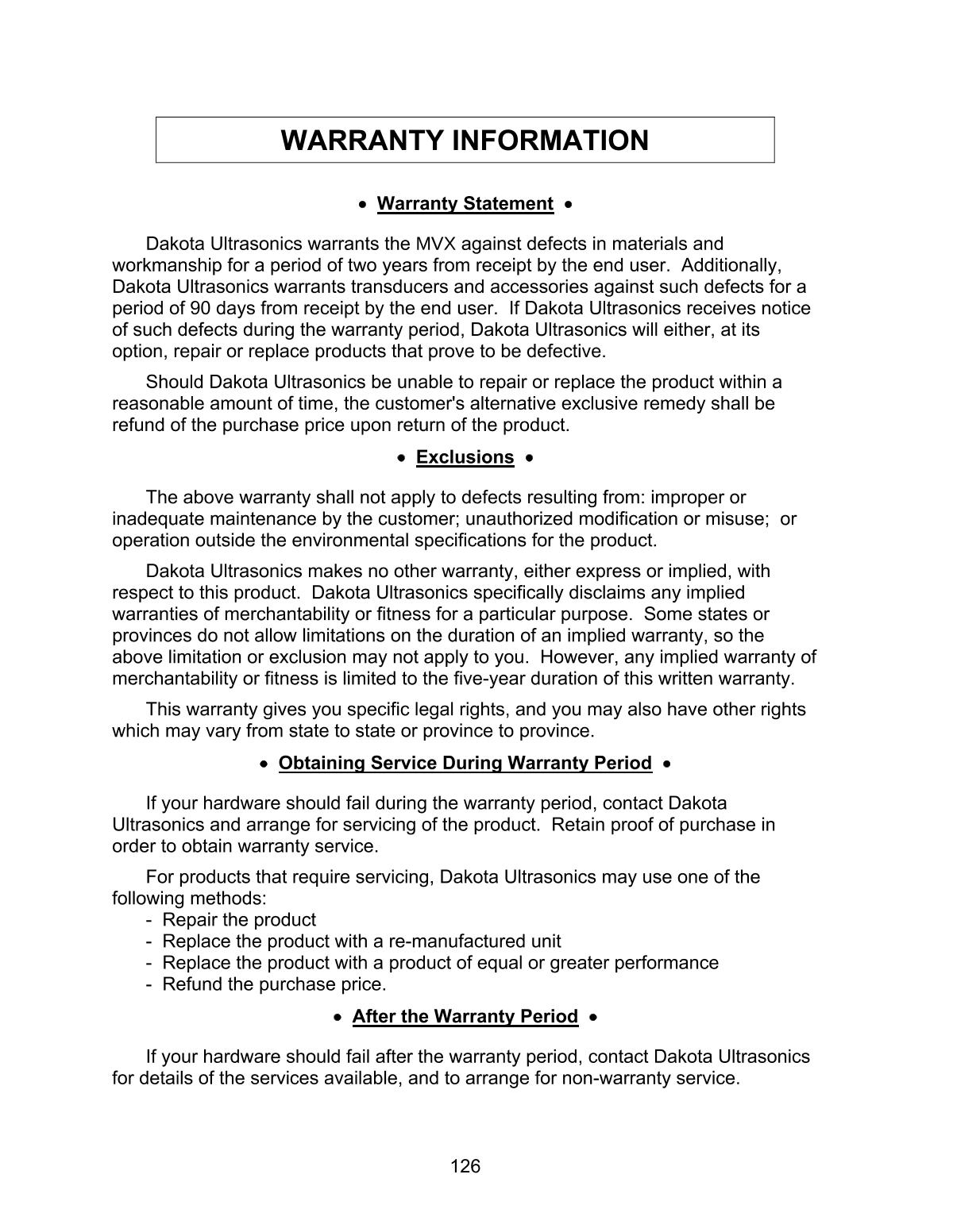 DAKOTA MVX Ultrasonic Thickness GaugeManual page 132