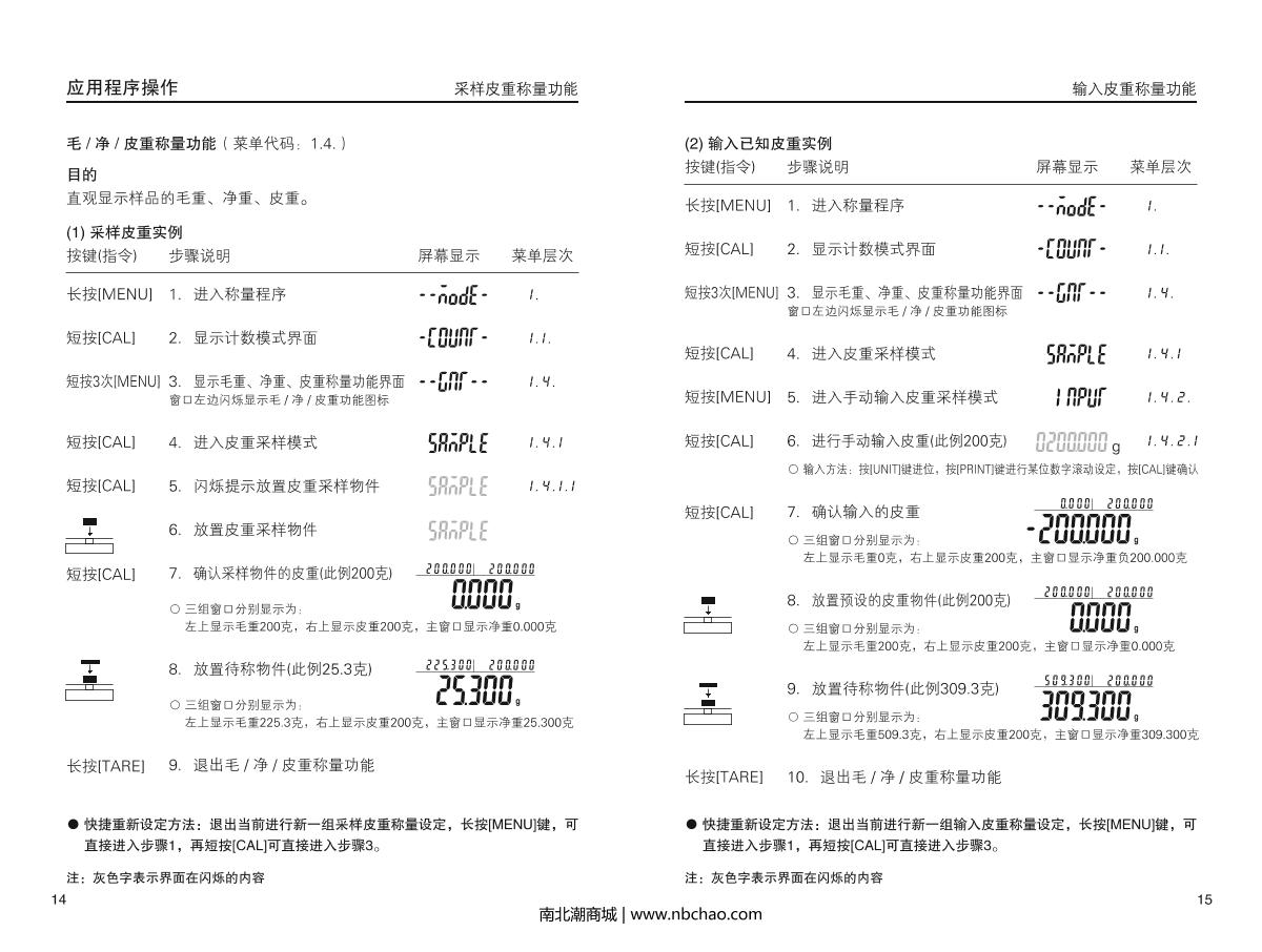 HuaZhi DTY-A220 Electronic BalanceManual page 9