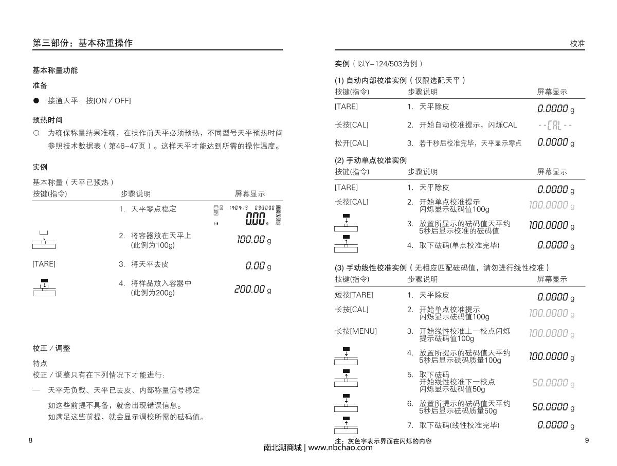 HuaZhi DTY-2003 Electronic BalanceManual page 6