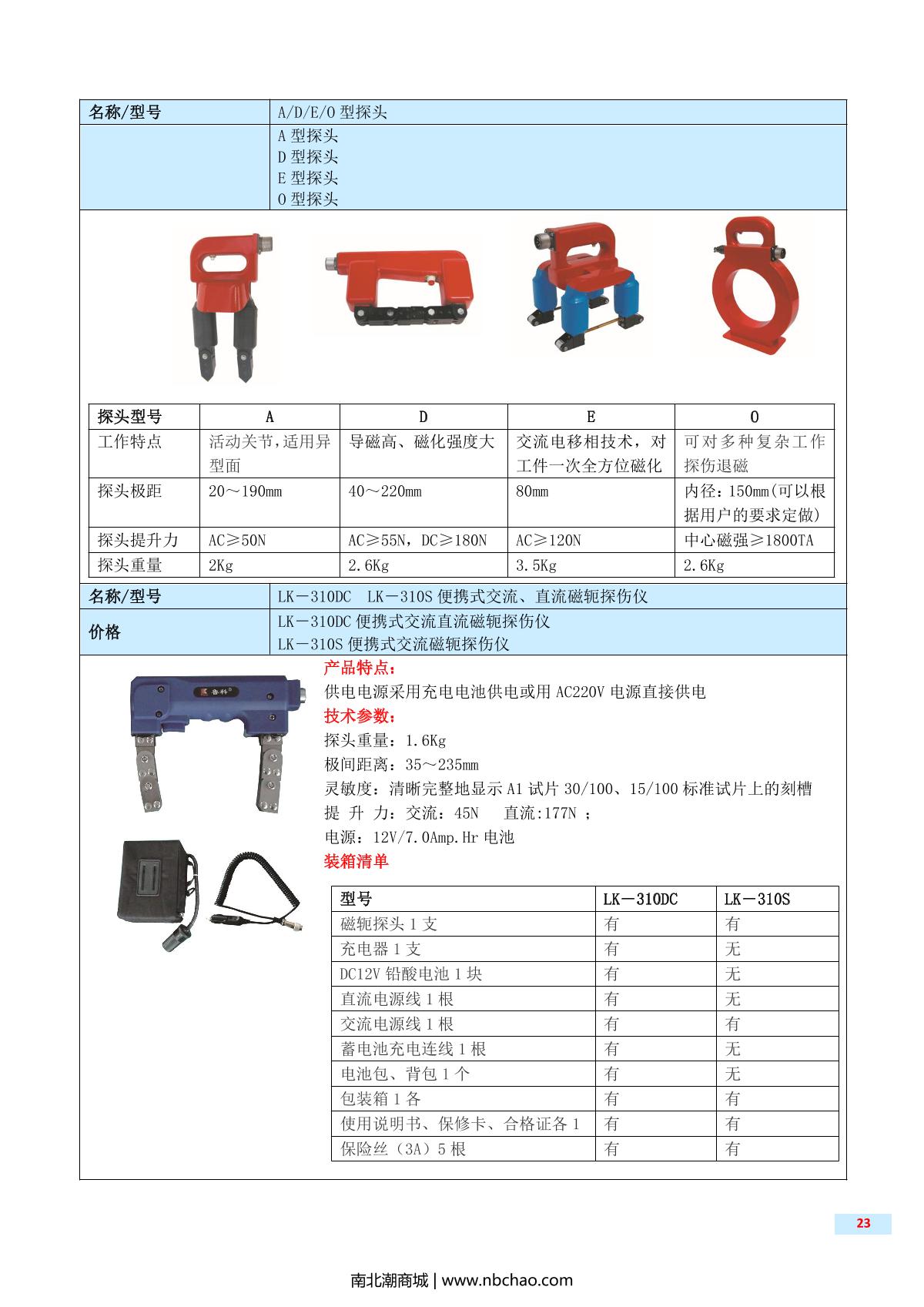 LUKE LKCD-I Portable Magnetic Particle Flaw Detector brochure page 2