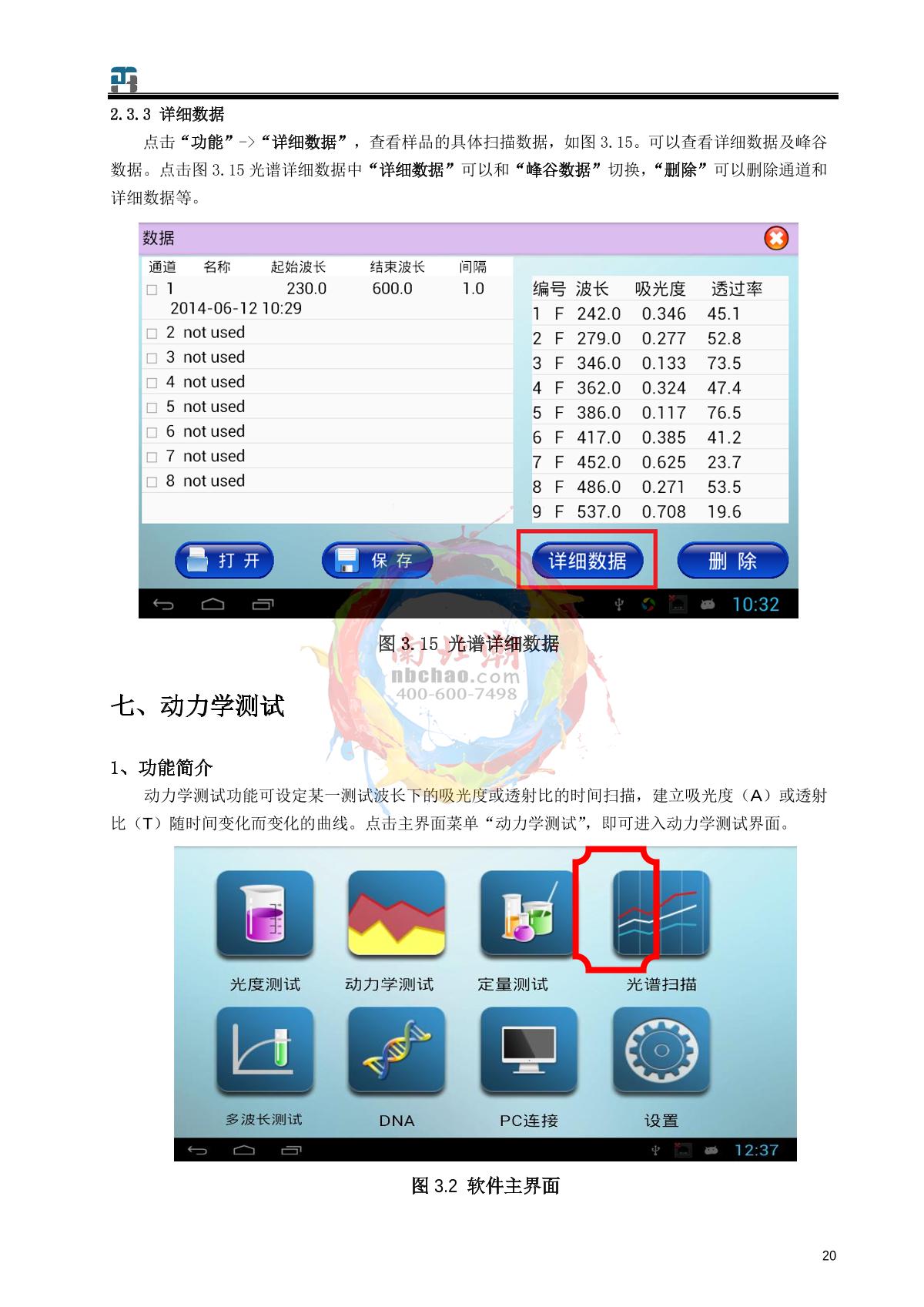 jinghua 759S UV-Visible SpectrophotometerManual page 21