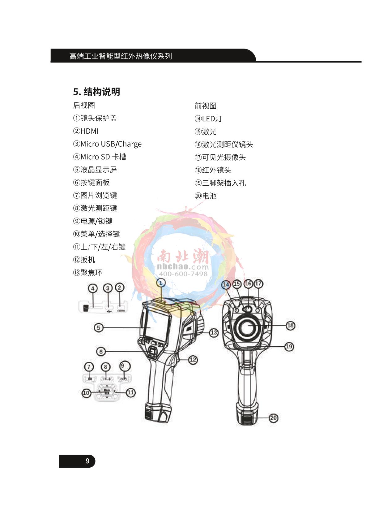 CEM DT-9897 Infrared thermal imagerManual page 10