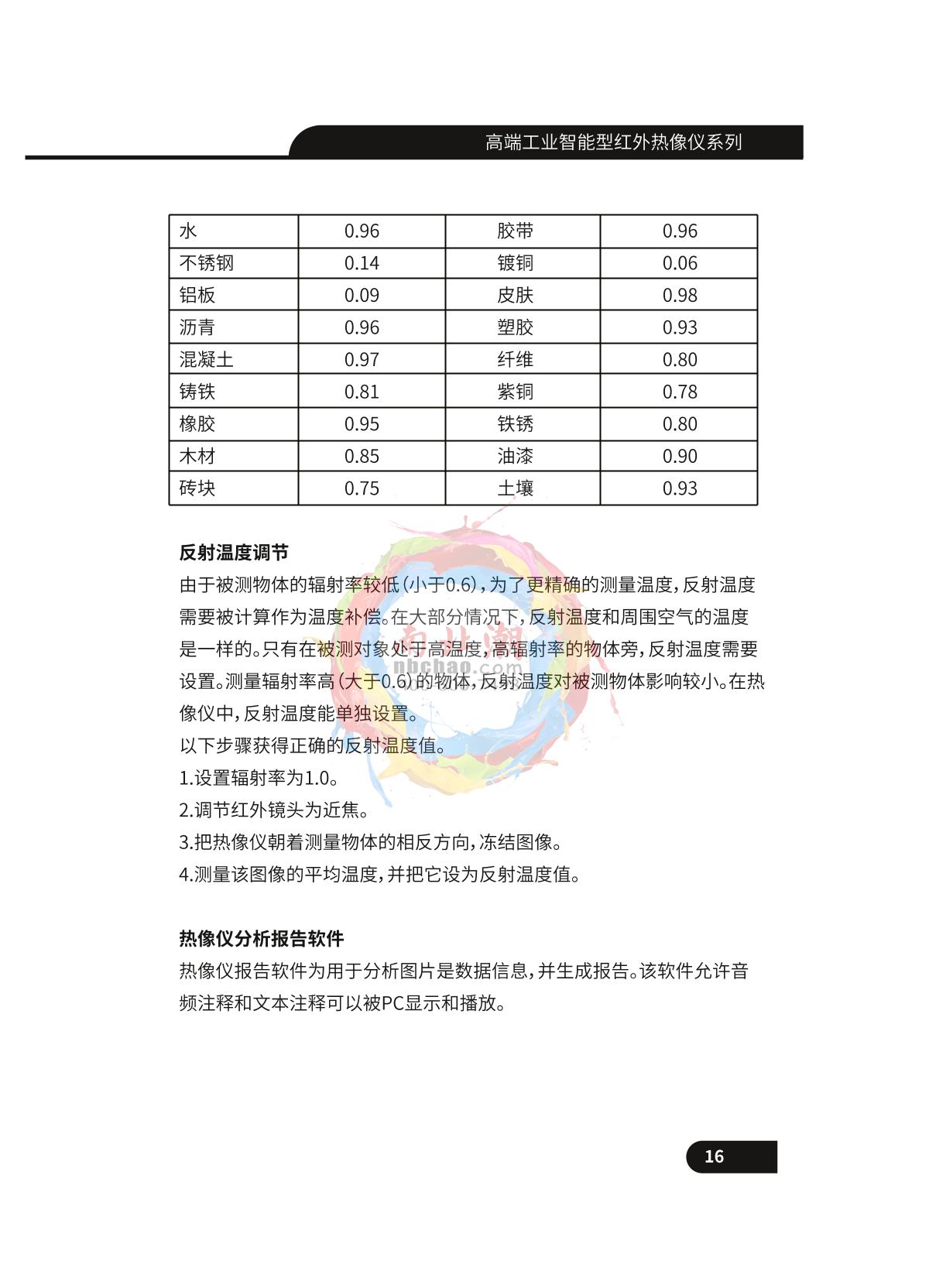 CEM DT-9897 Infrared thermal imagerManual page 17