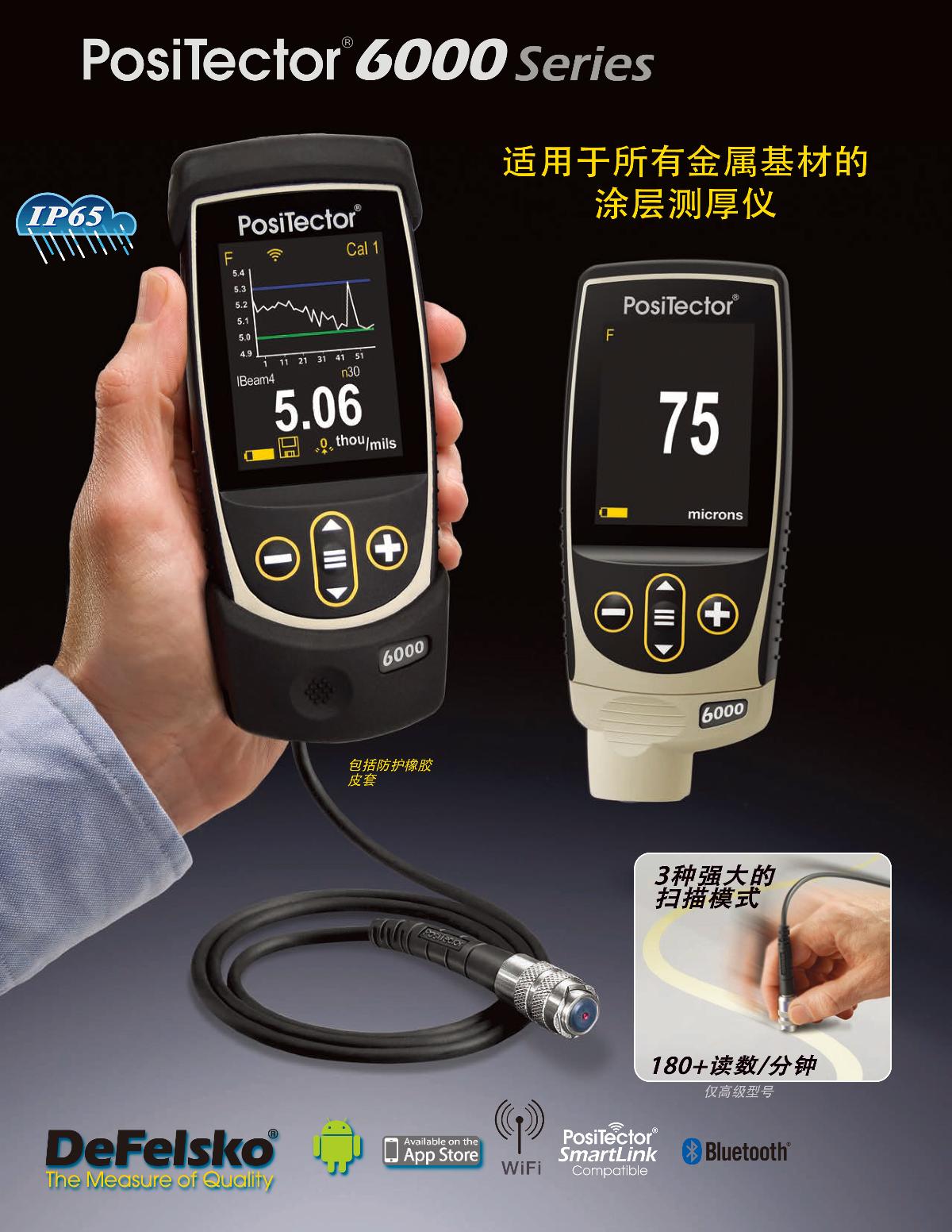 Defelsko PosiTector 6000 F1 Coating Thickness Gauge brochure page 1
