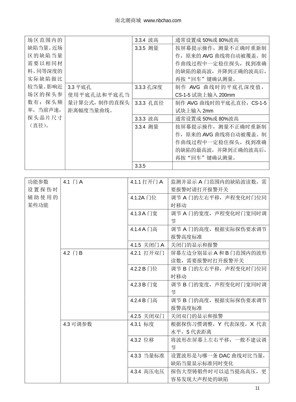 WenTai HY-30 Ultrasonic flaw detection (UFD) instrumentManual page 11