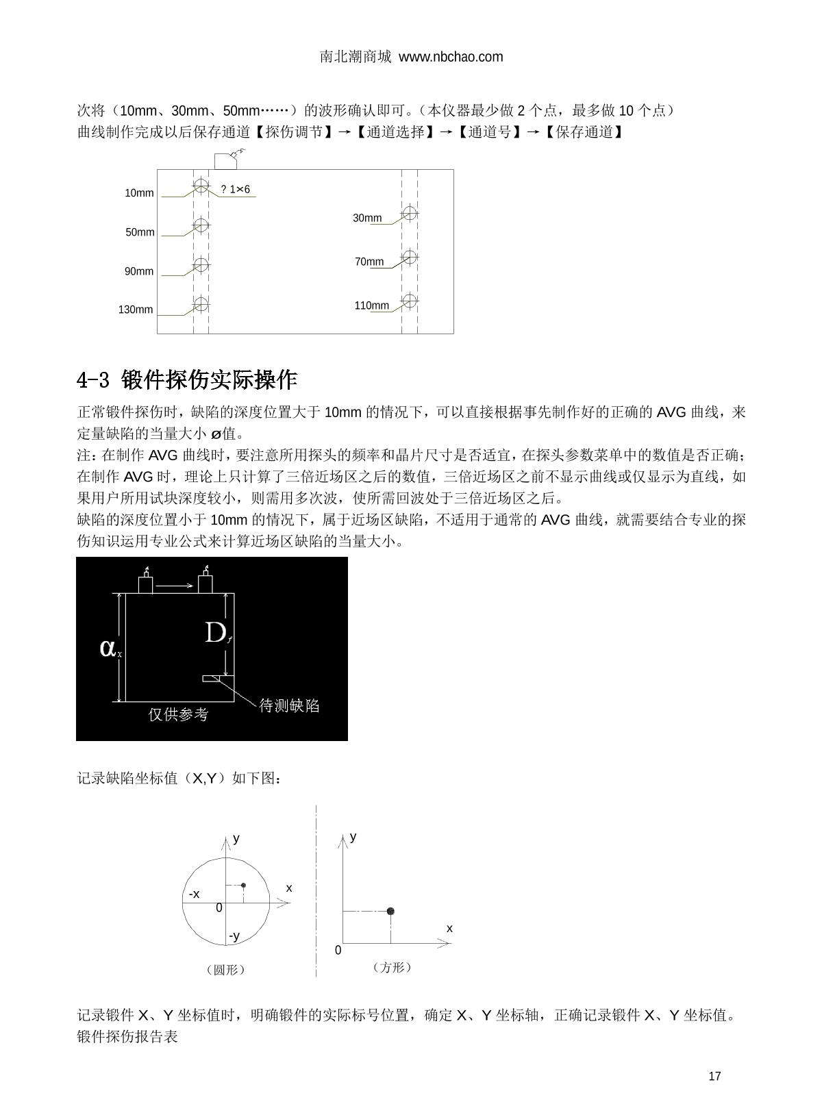 WenTai HY-30 Ultrasonic flaw detection (UFD) instrumentManual page 17