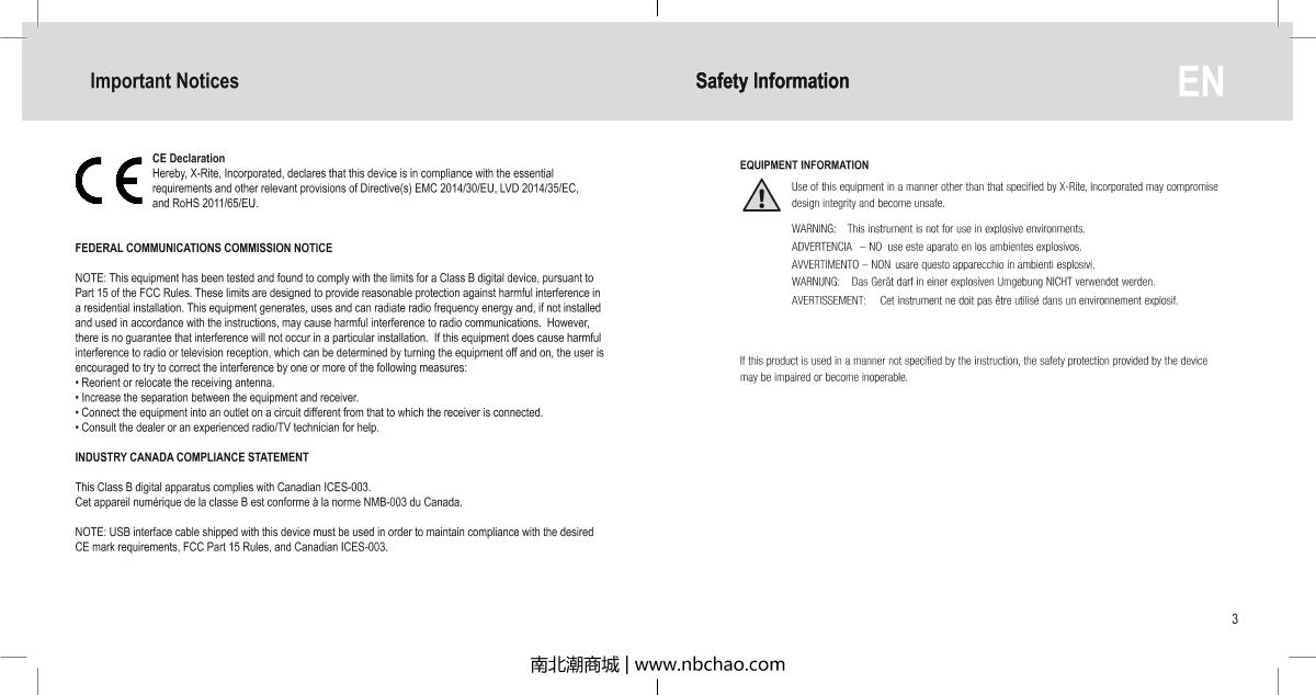 X-rite i1 Basic Pro 3 CalibratorManual page 2