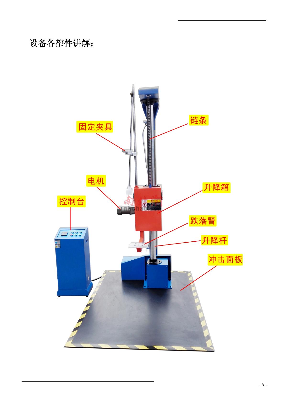 Factory NBC-8516 Single Dropping TesterManual page 6
