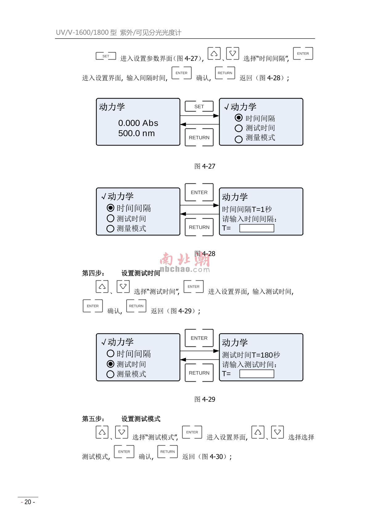 mapada V-1800PC Visible SpectrophotometerManual page 22