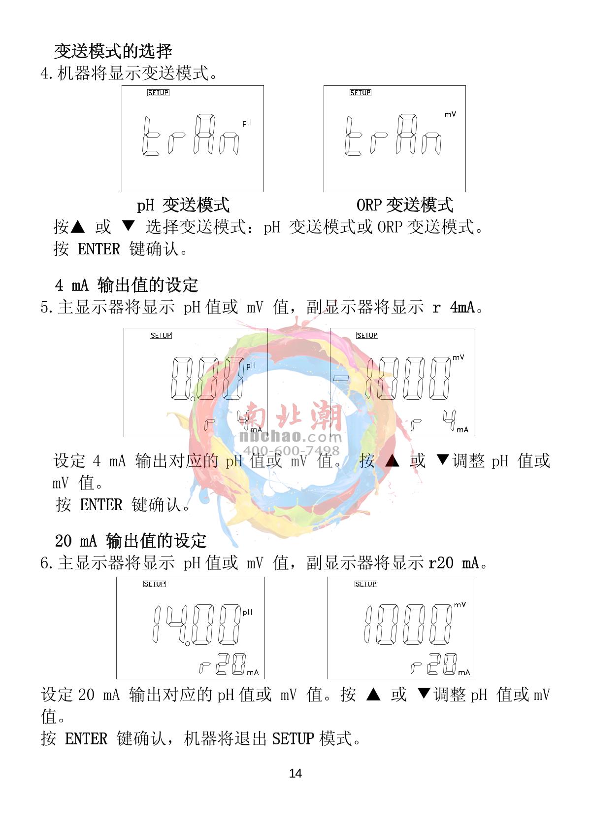 JENCO 6TX pH oxidation reduction transmitterManual page 15