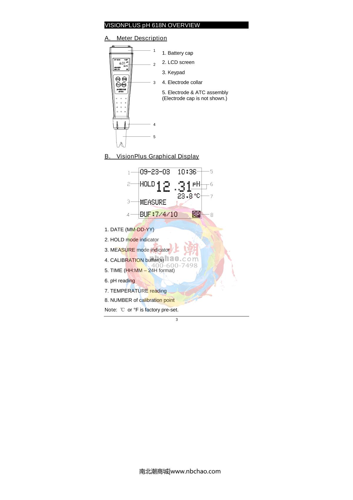 JENCO 618N Pen pH temperature TesterManual page 4