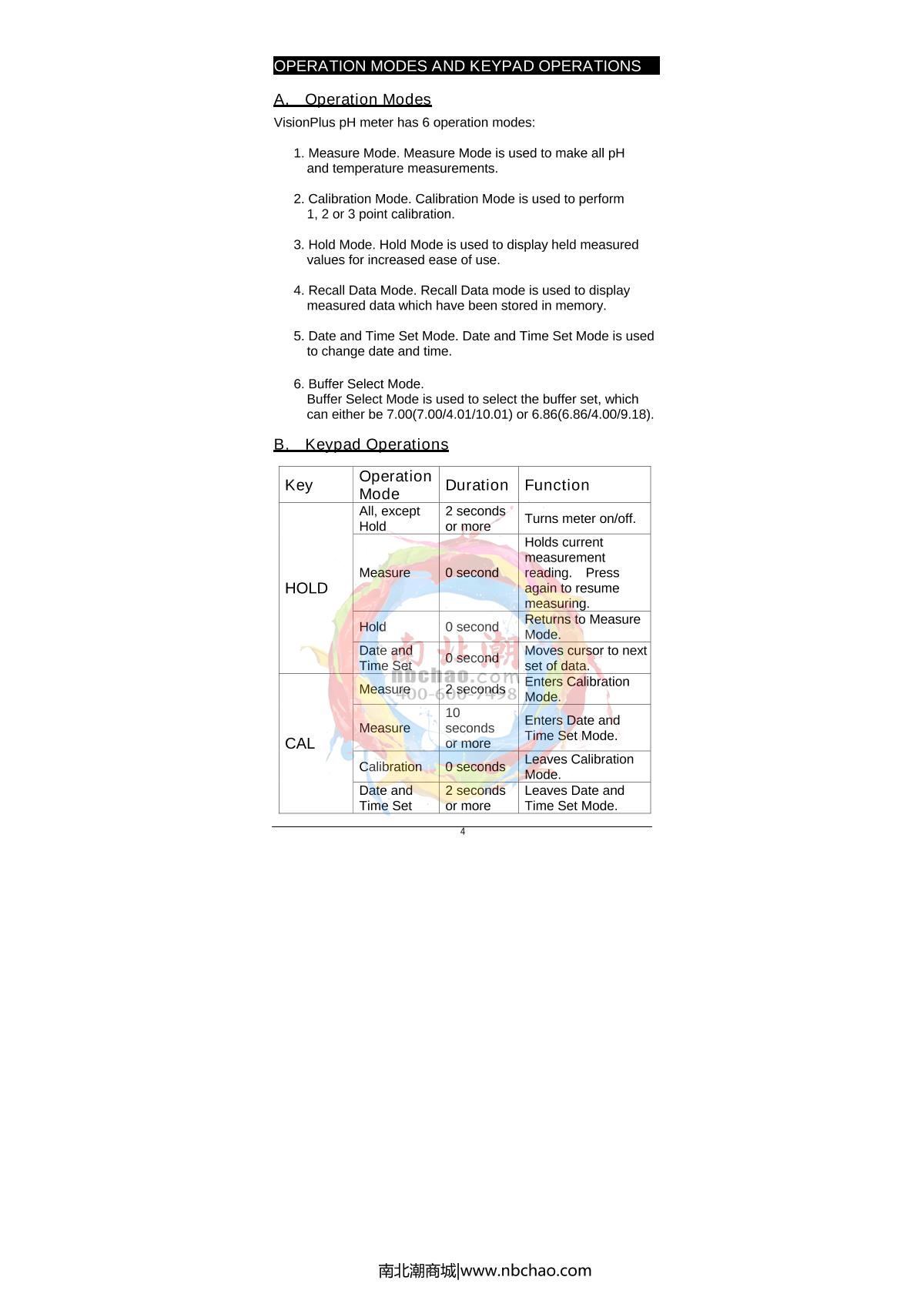 JENCO 618N Pen pH temperature TesterManual page 5