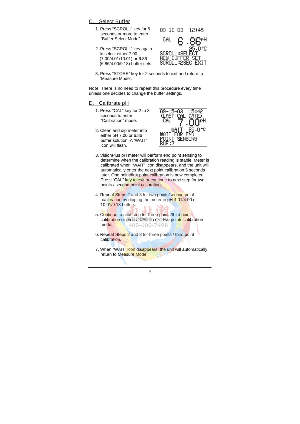 JENCO 618N Pen pH temperature TesterManual page 7