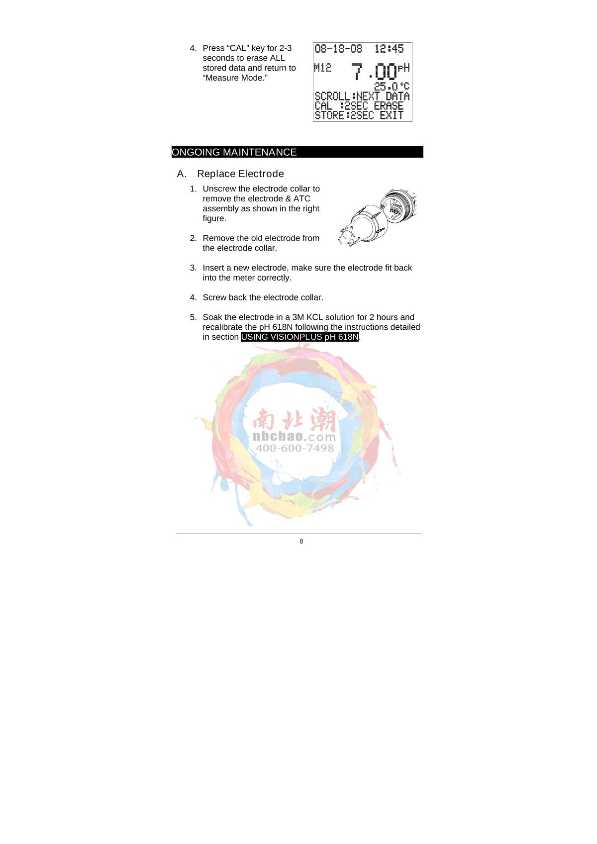 JENCO 618N Pen pH temperature TesterManual page 9