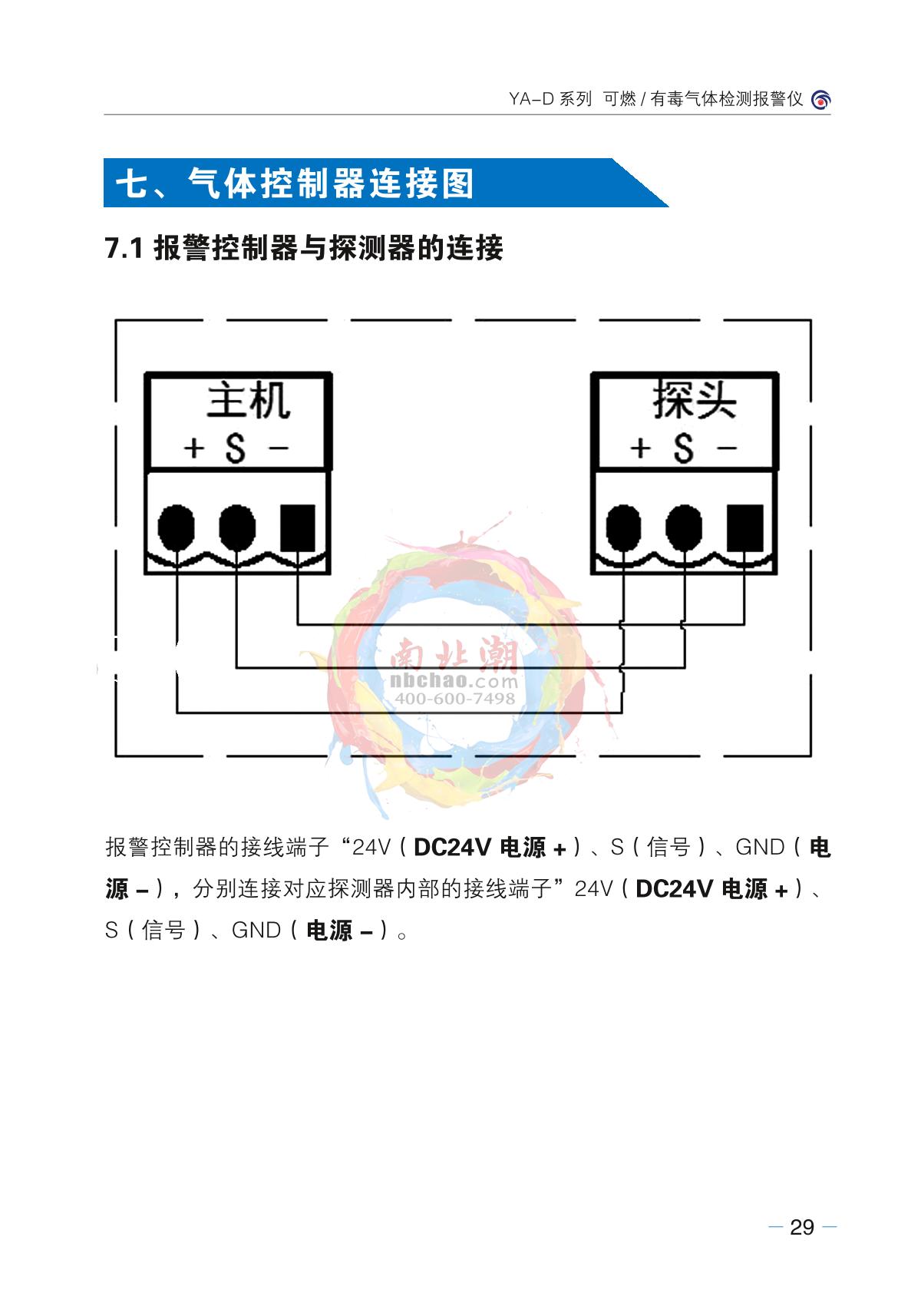 Junshun YA-D200-VOC (display + sound and light) Stationary Toxic Gas DetectorManual page 26