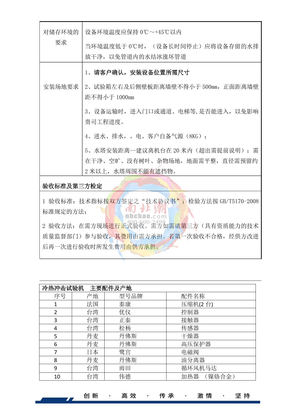 HUDA QD-E703-150KS40 Hot & Cold Shock climate chamber brochure page 9