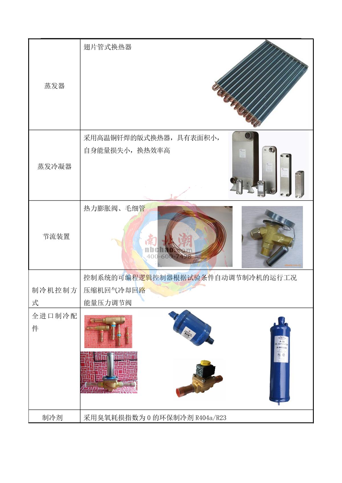 HUDA QD-E708-1000K40-X5 Rapid temperature change Test Chamber brochure page 8