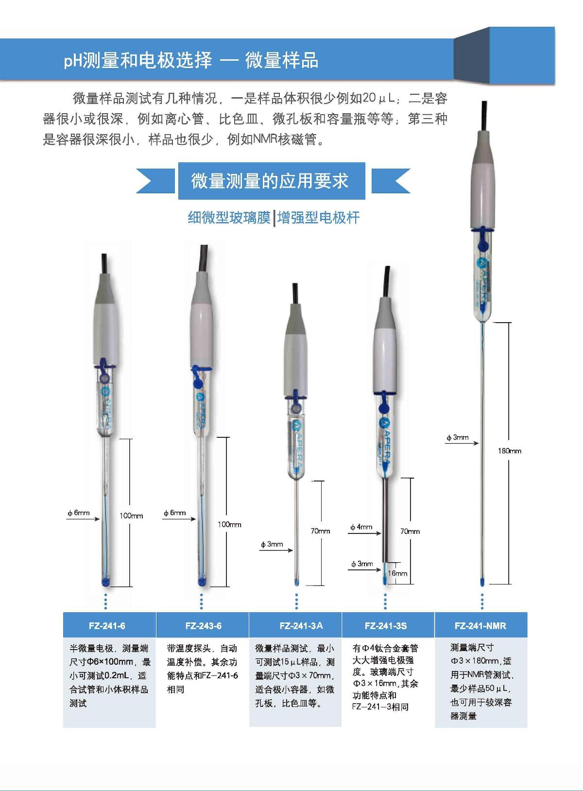 FZchina FZ-241-NMR PH electrode brochure page 3