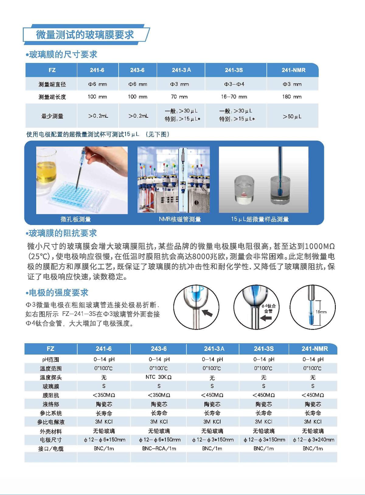 FZchina FZ-241-NMR PH electrode brochure page 4
