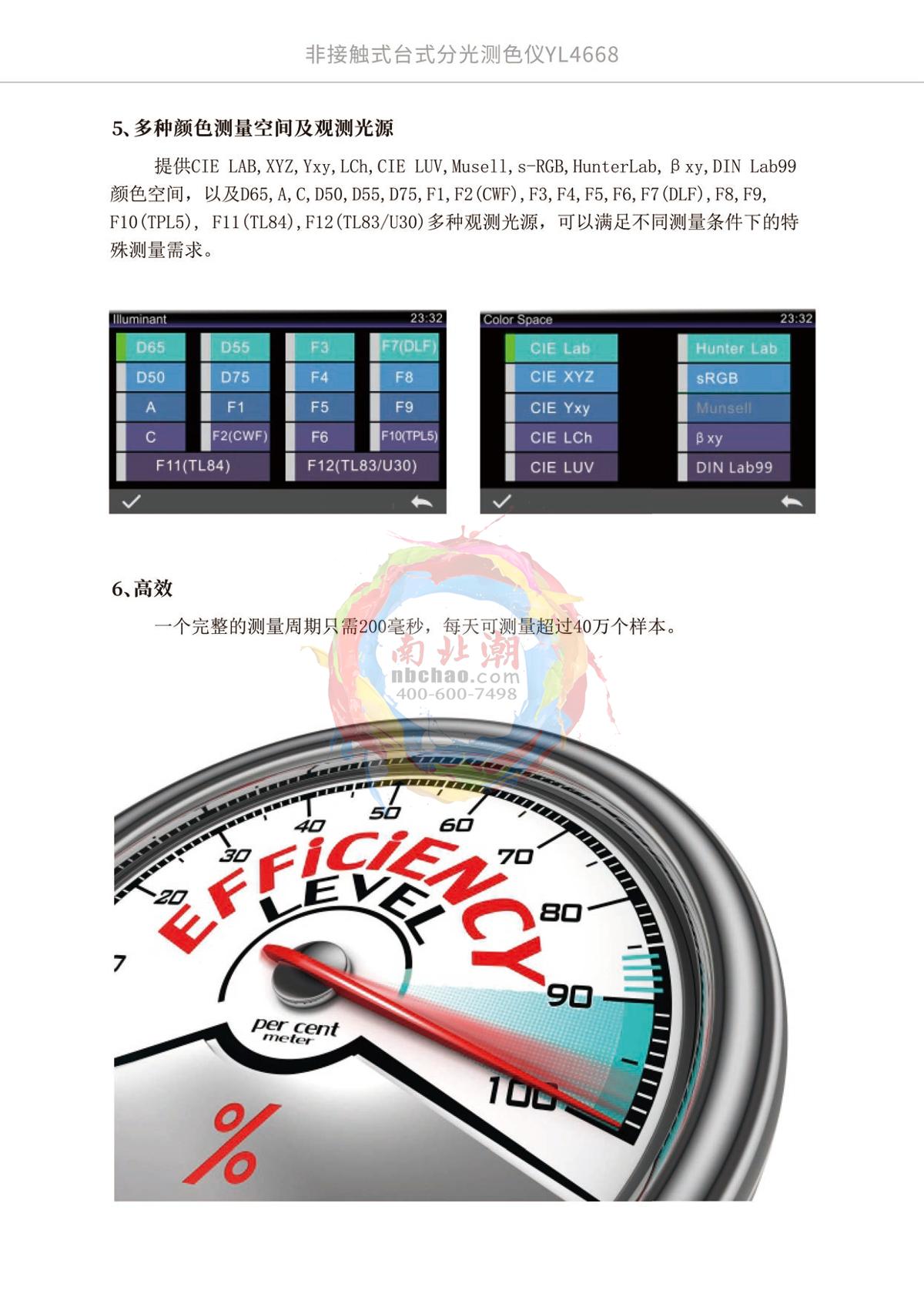 3NH YL4668 Non-contact Colorimeter brochure page 5