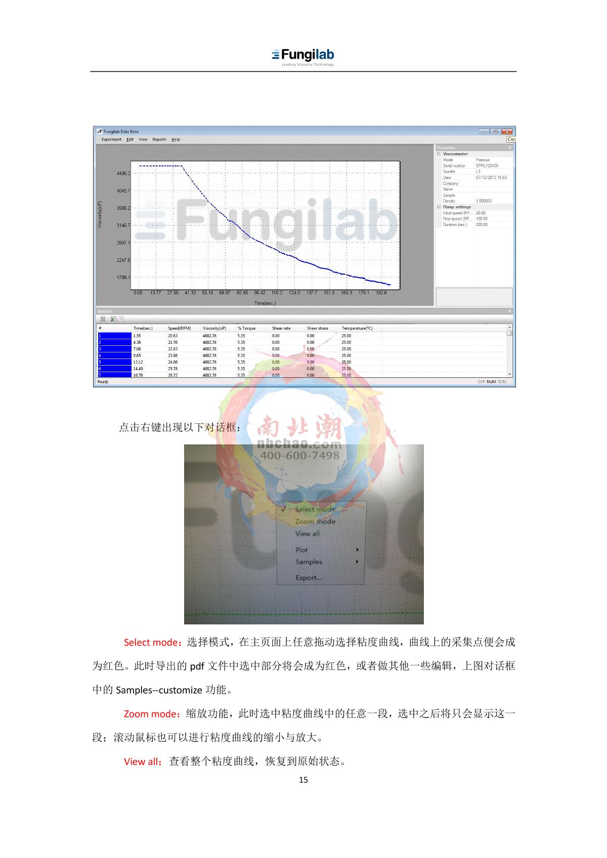 Fungilab EVO EXPERT H Rotational viscometerManual page 15