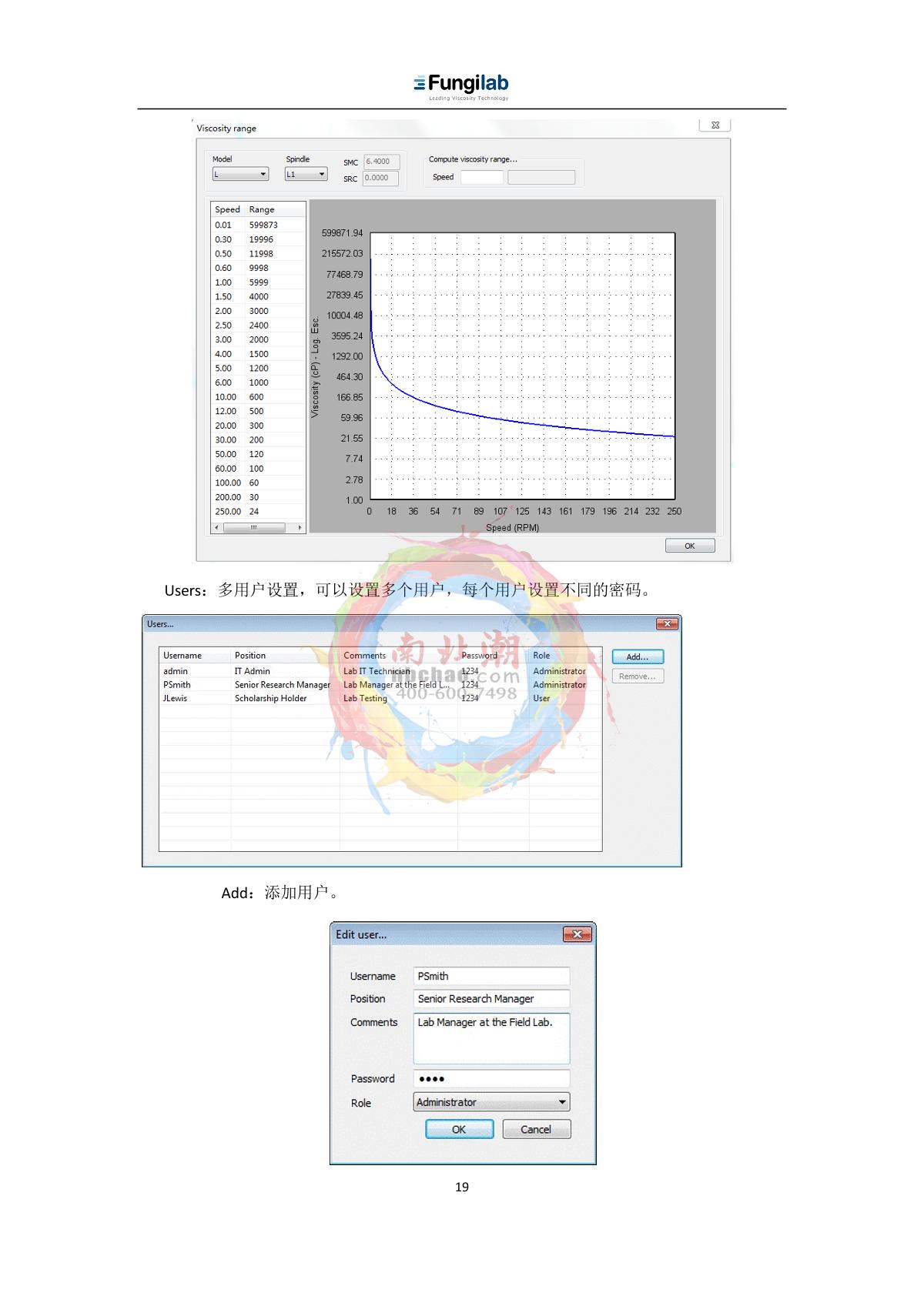 Fungilab EVO EXPERT H Rotational viscometerManual page 19